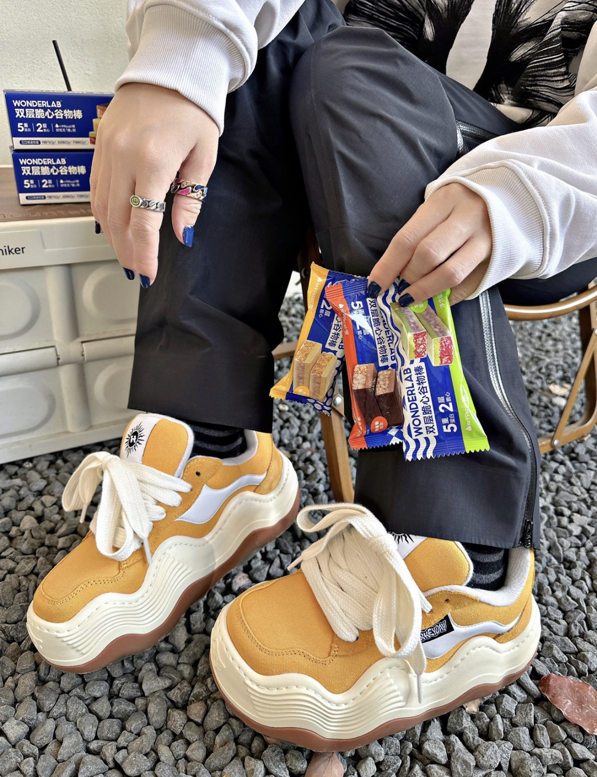 Heyday Triple Wavy Yellow 芥末黃 黃色 浪鞋 厚底麵包鞋 男女款 焦糖底/預購