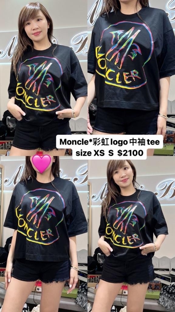 Moncler 彩虹長袖TEE -M