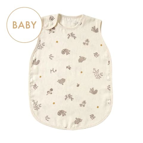 [日本製造🇯🇵Made in Japan] HOPPETTA Minori Cotton Tencel Triple Gauze Sleeper (Baby Size) 三重紗x天絲防踢睡袋
