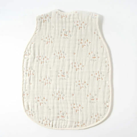 [日本製造🇯🇵Made in Japan] HOPPETTA FOOD TEXTILE Sleeper Kids Size Fluffy Gauze