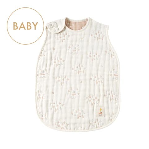 [日本製造🇯🇵Made in Japan] HOPPETTA FOOD TEXTILE Sleeper Baby Size Fluffy Gauze