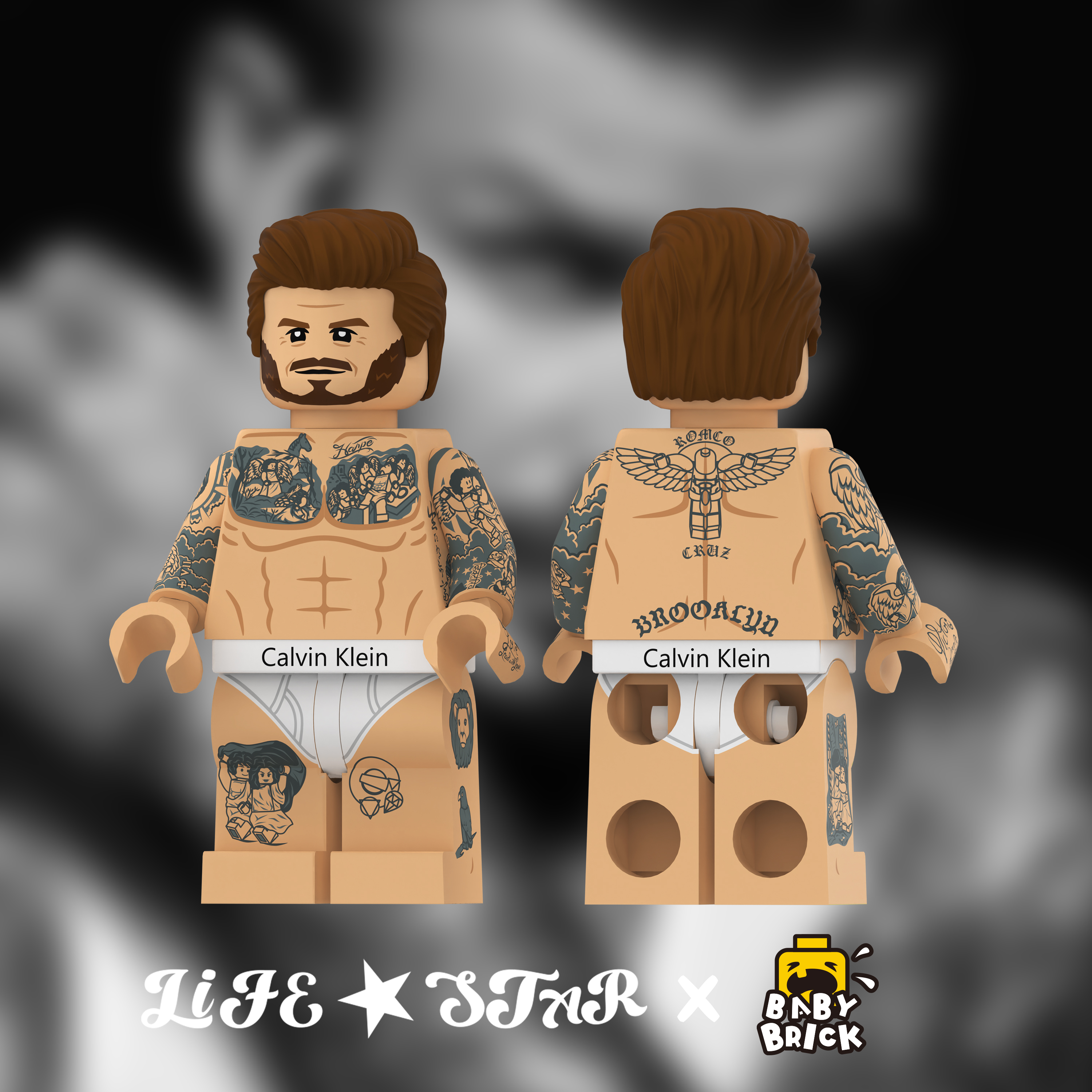 [Lifebrick x BabyBrick][Preorder]David Beckham - Tatoo Ver. [PADprinted]