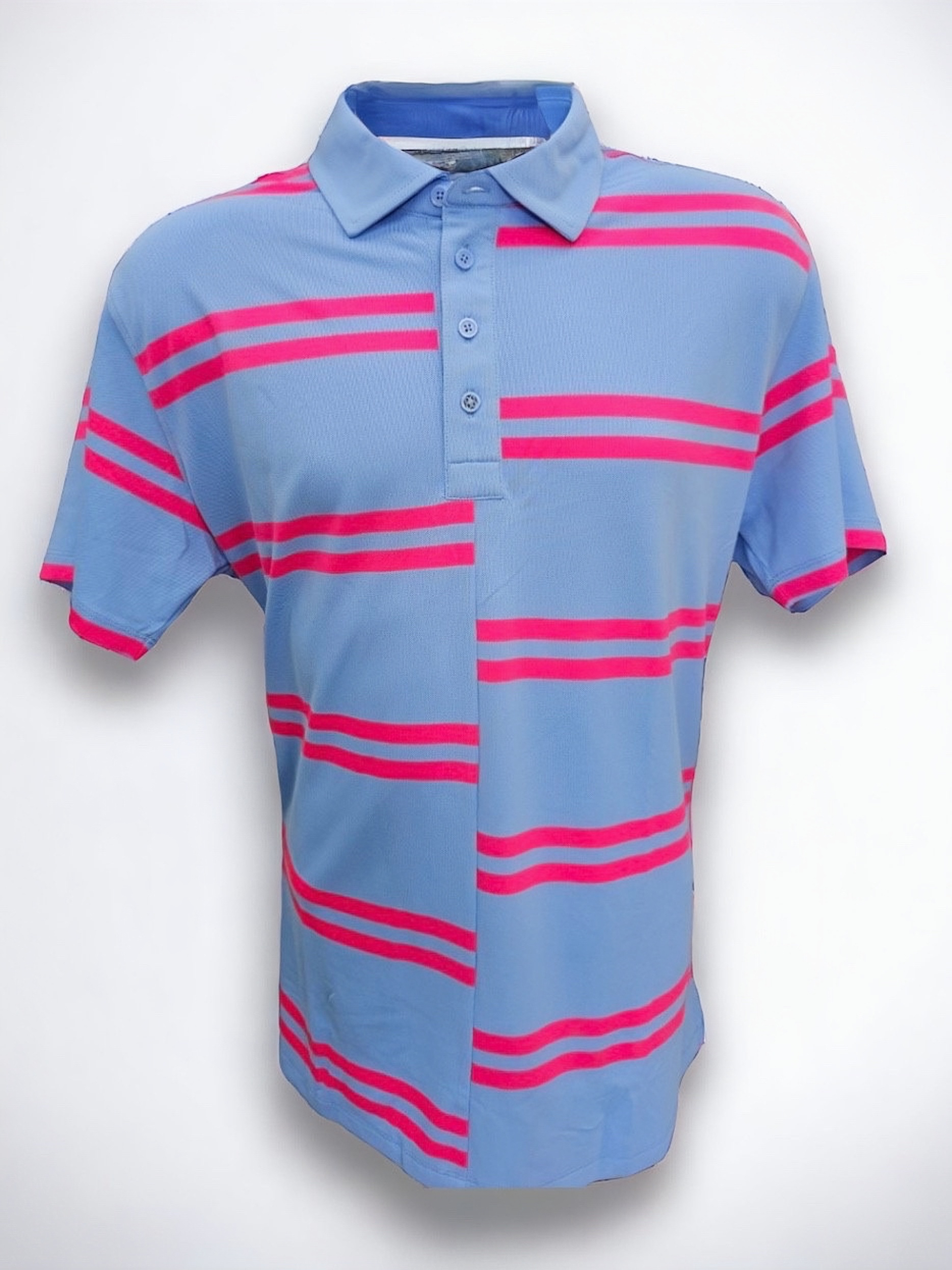 【現貨】男-G/FORE MEN Offset Multi Stripe Polo 高爾夫偏移多條紋短袖Polo衫 #2182GF