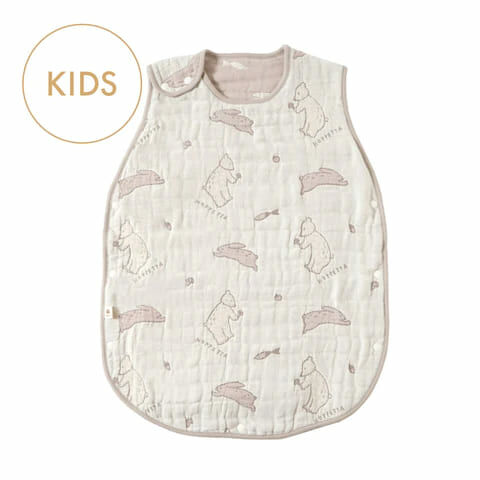 [日本製造🇯🇵Made in Japan] HOPPETTA Blanc Sleeper Toddler Kids Size Fluffy Gauze (6-layer Gauze) 動物森林六重紗防踢睡袋