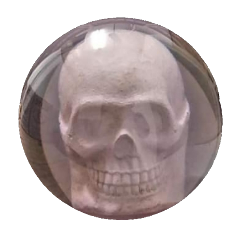 Clear Skull Bowling Ball