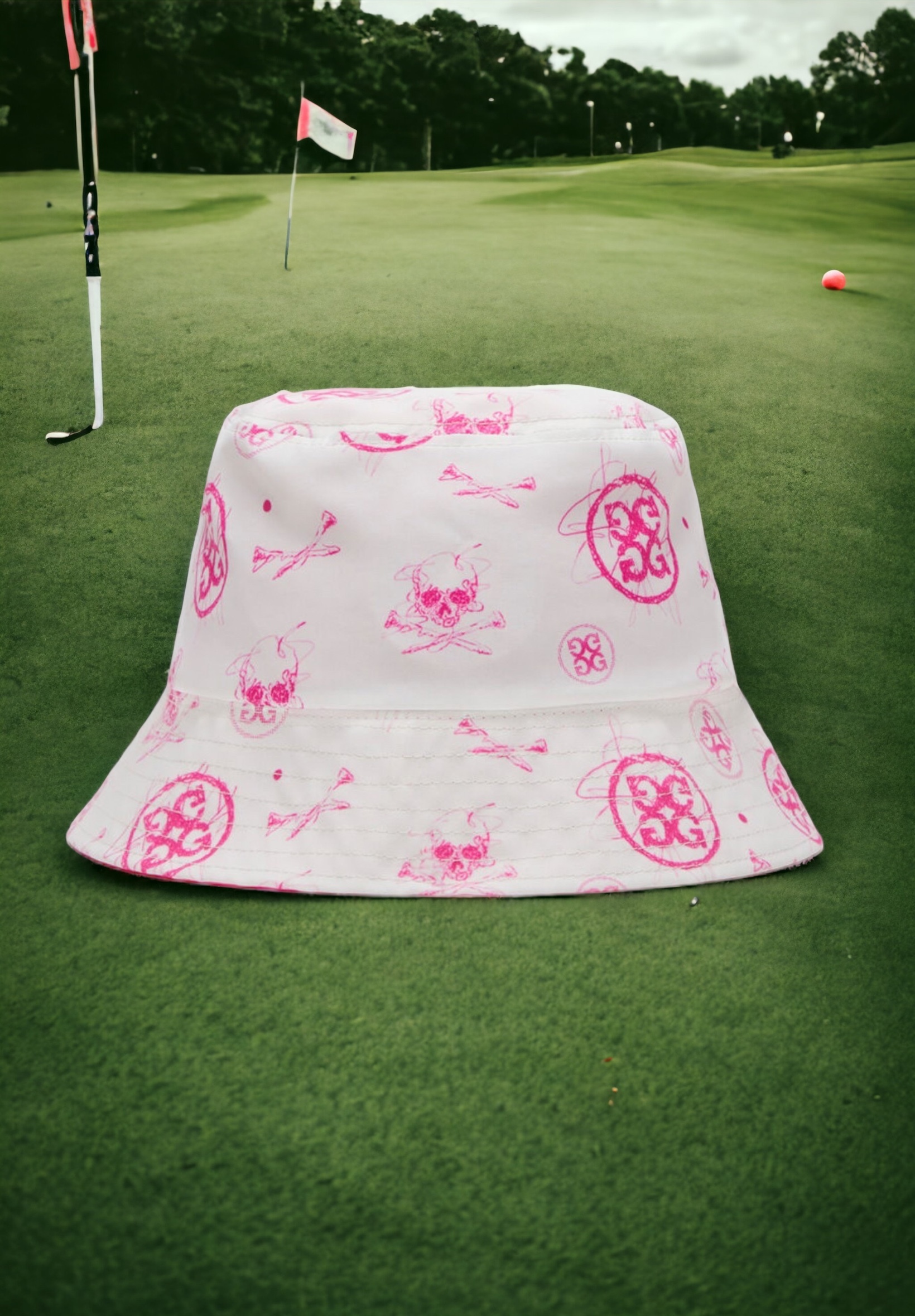 10M 女款GFore雙面穿戴圓頂時尚戶外漁夫帽/SKETCH NYLON TAFFETA REVERSIBLE BUCKET HAT