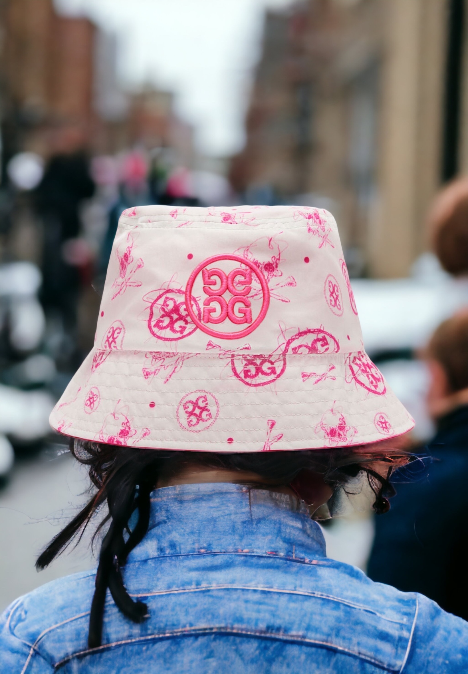 10M 女款GFore雙面穿戴圓頂時尚戶外漁夫帽/SKETCH NYLON TAFFETA REVERSIBLE BUCKET HAT