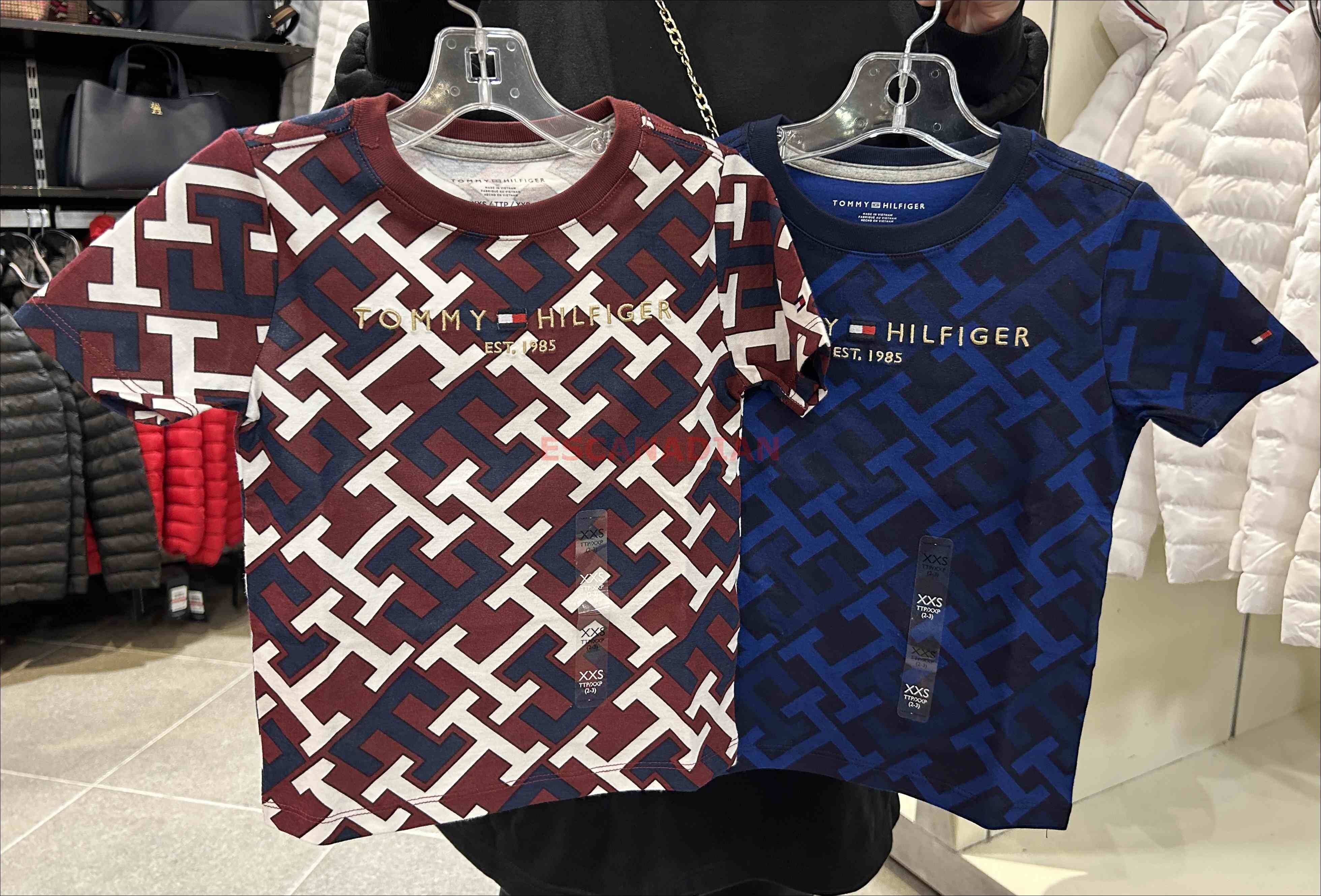 TOMMY 男大童 TH系列 電繡字樣 滿版 短TEE (2色)