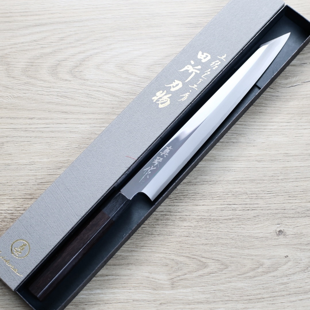 田所真琴 切付柳刃 270mm 白紙鋼 鏡面