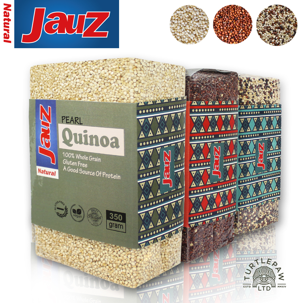 超值組!【JAUZ喬斯】紅藜麥+白藜麥+三色藜麥QUINOA (350公克*各1包)/超級食物