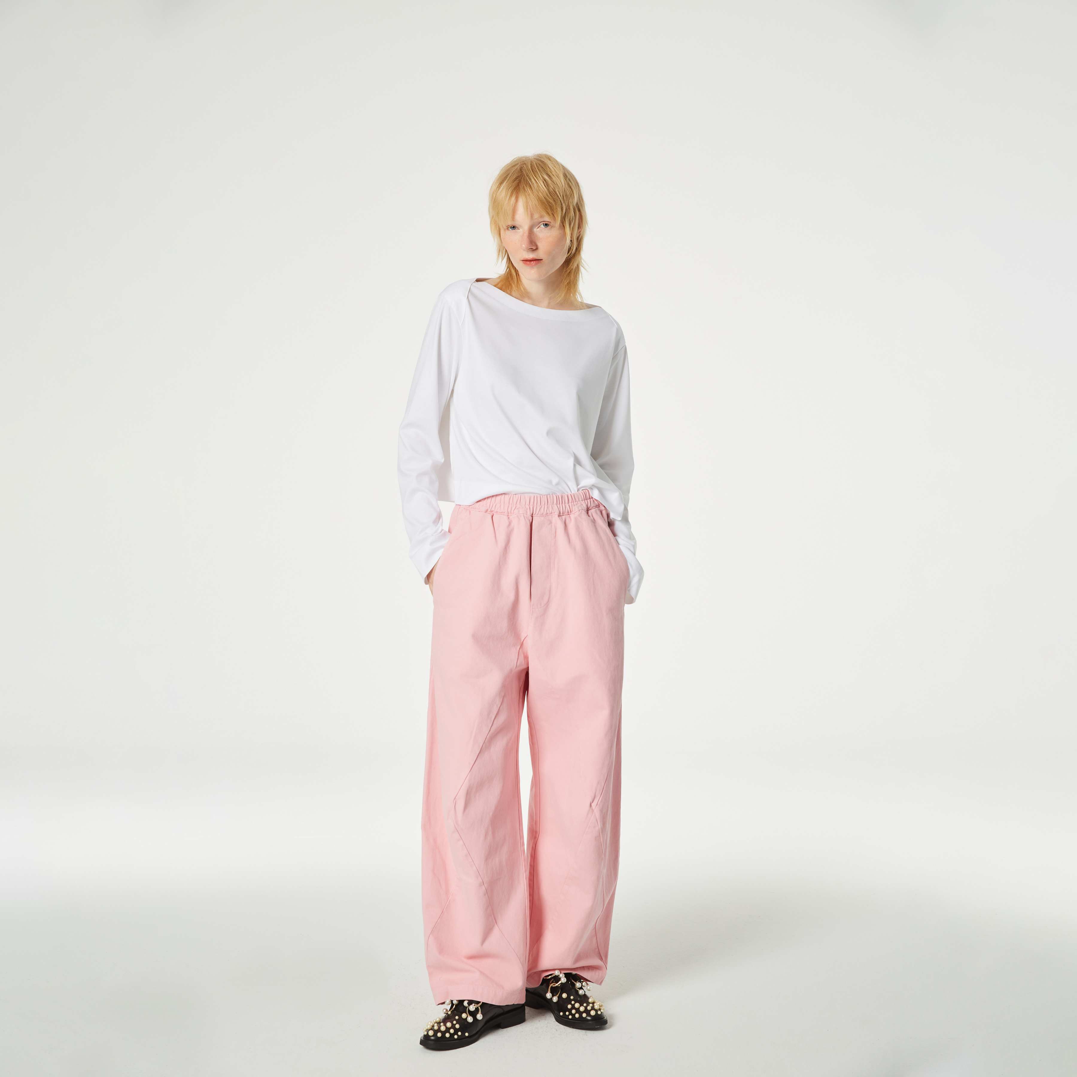 10 MOOn  Pima Cotton 匹馬棉白色上衣