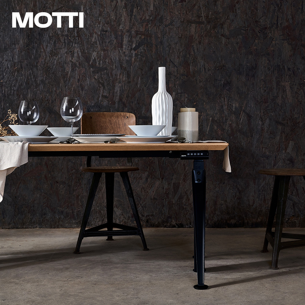 Kiin 原木桌板- 電動升降桌| 木頭質感升降桌．電腦書桌．餐桌．吧檯- MOTTI