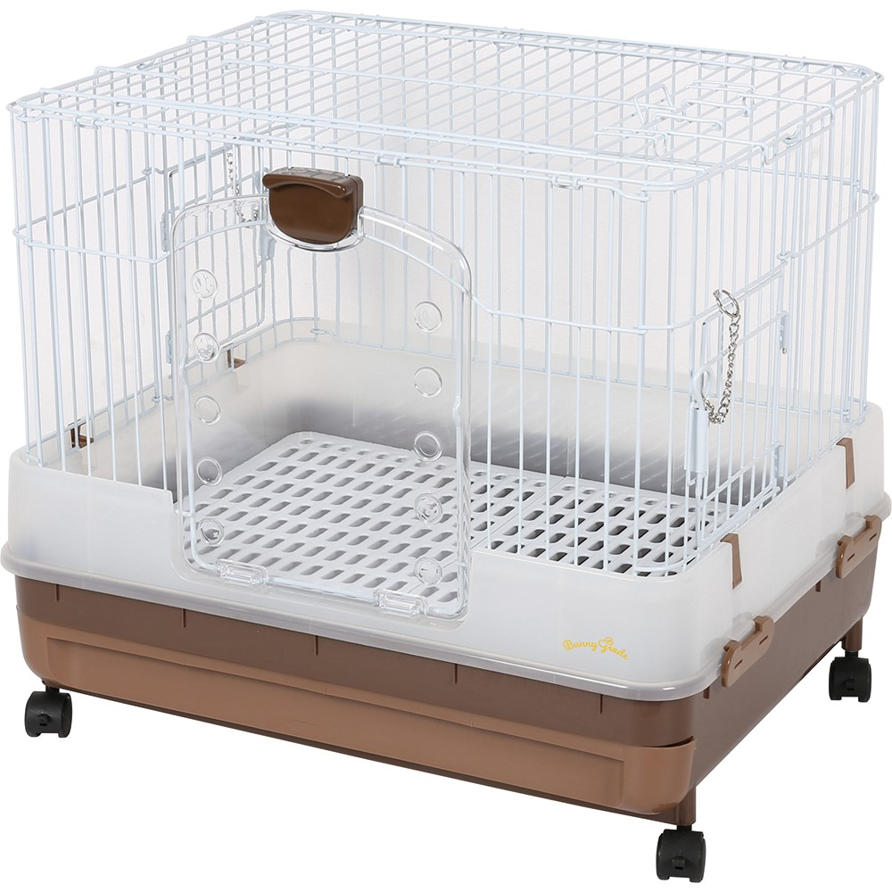 日本Marukan-MR-994 抽屜式精緻兔籠-茶色 H50