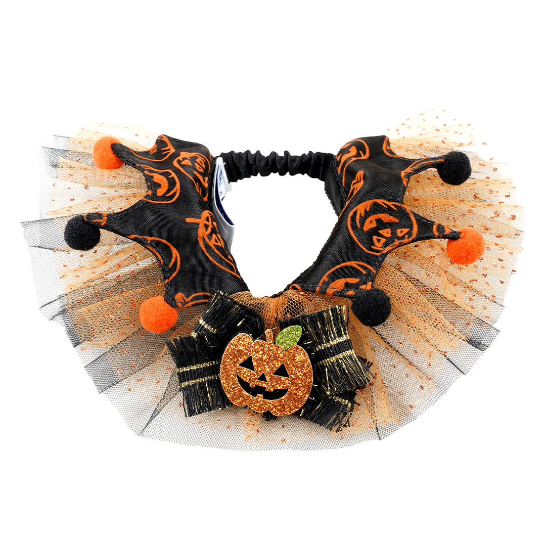 Halloween Spooky Pumpkin Cat Collar