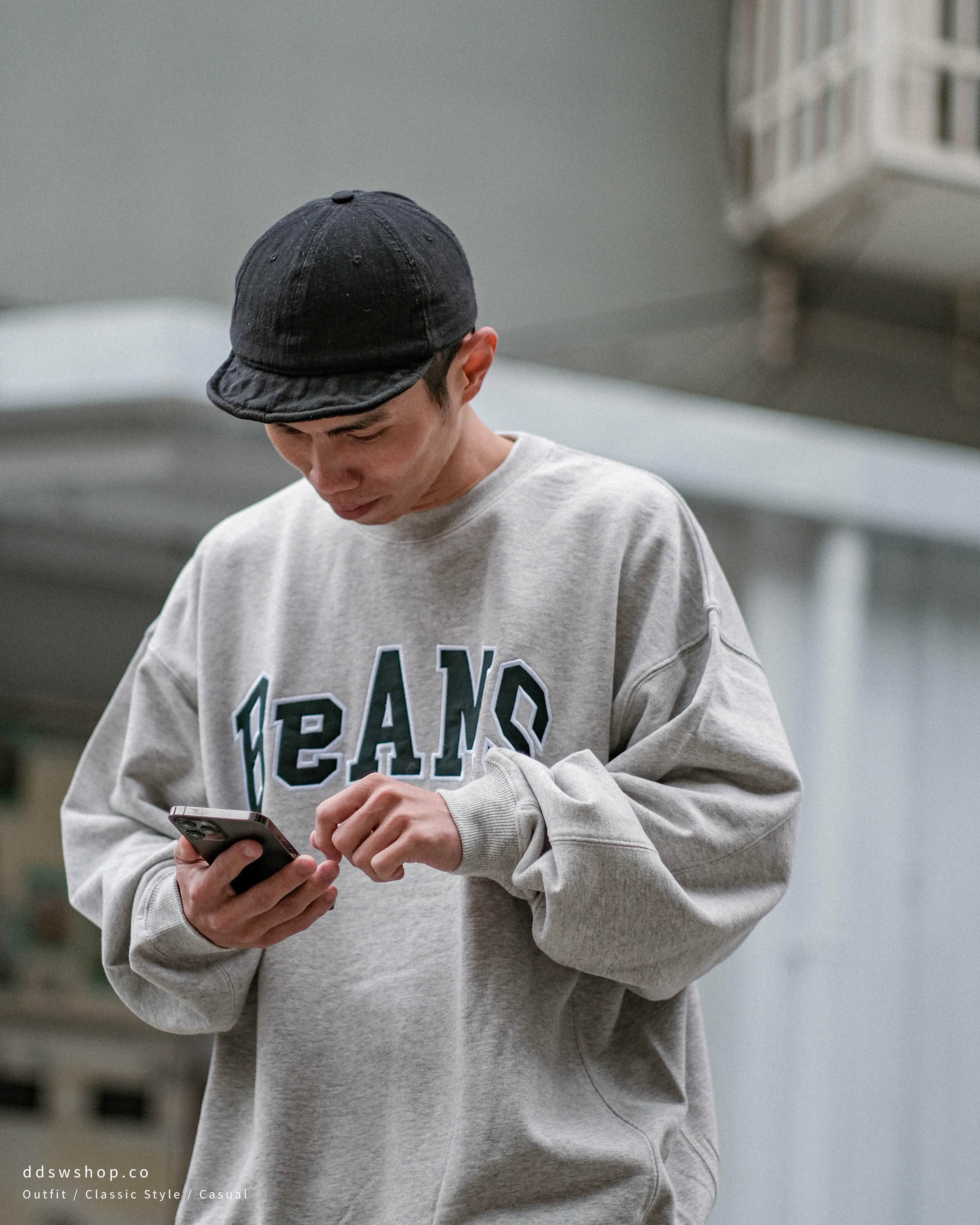 BeAMS DOT 字母 Logo 寬鬆 大學踢 淺灰 墨綠 黑