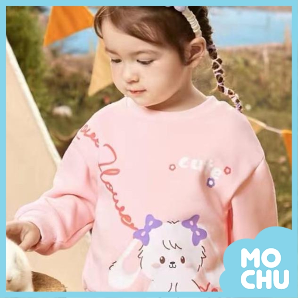 甜美粉兔一體絨長袖衛衣