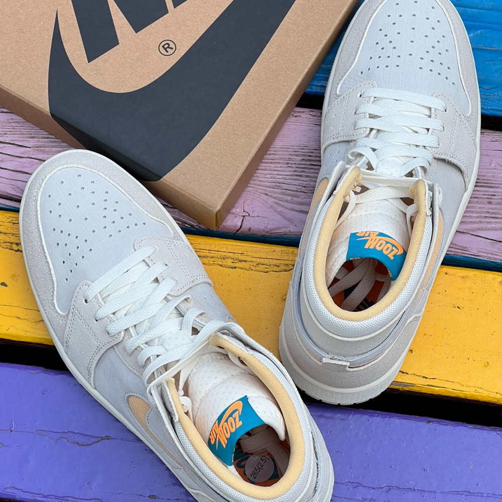 Air Jordan 1 Zoom CMFT Light Tan 灰黃藍 DV1307-180