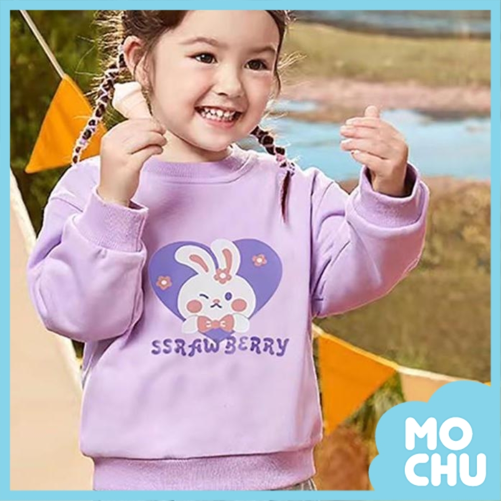 眨眼紫兔兔一體絨長袖衛衣