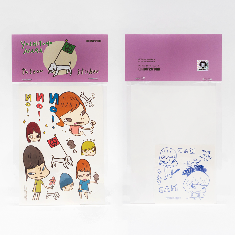 奈良美智 紋身貼紙Tattoo Stickers by Yoshitomo Nara_set A / PURPLE
