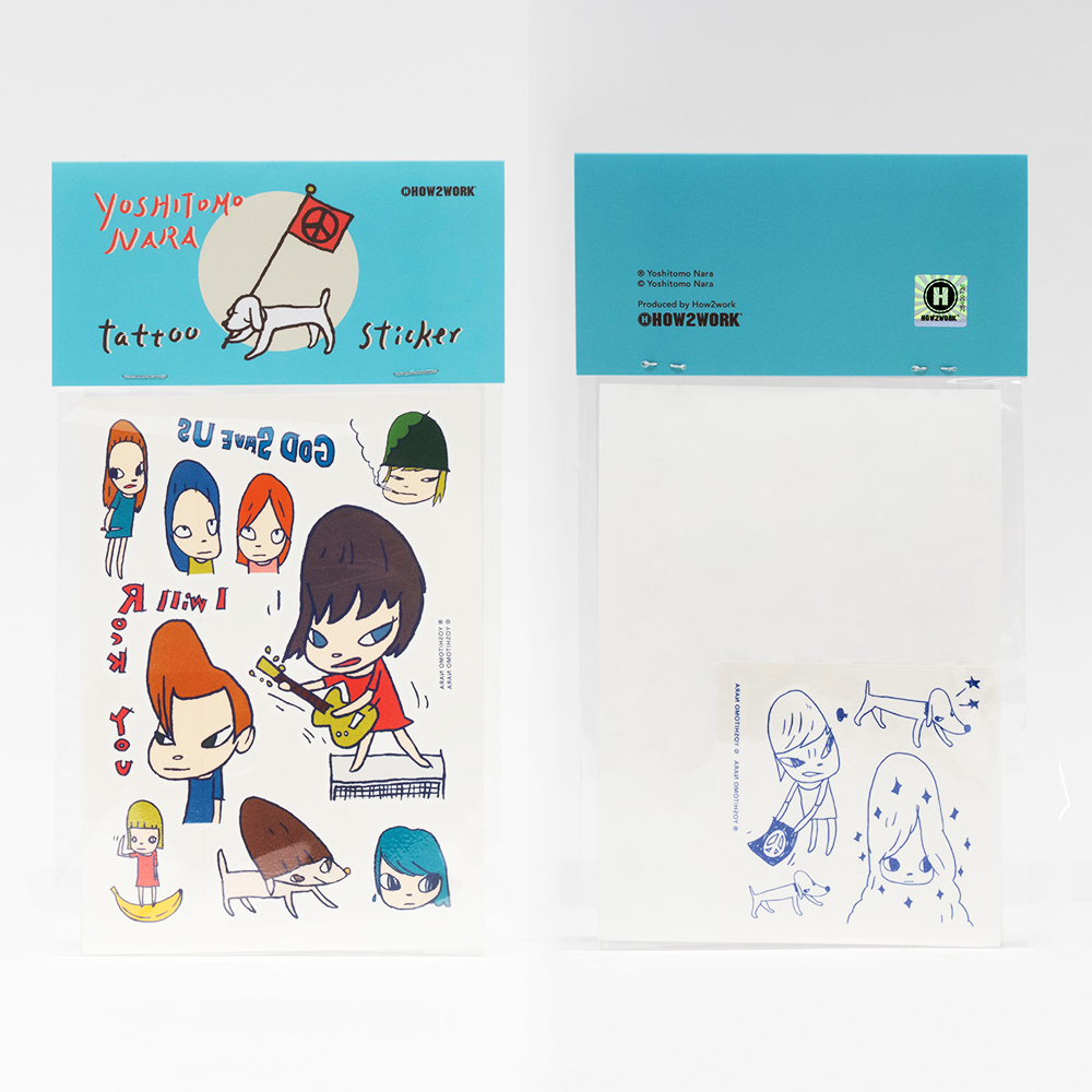 奈良美智 紋身貼紙Tattoo Stickers by Yoshitomo Nara_set B / BLUE