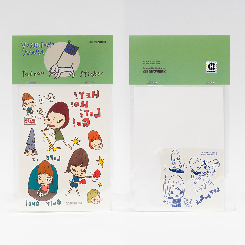奈良美智 紋身貼紙Tattoo Stickers by Yoshitomo Nara_set C / GREEN