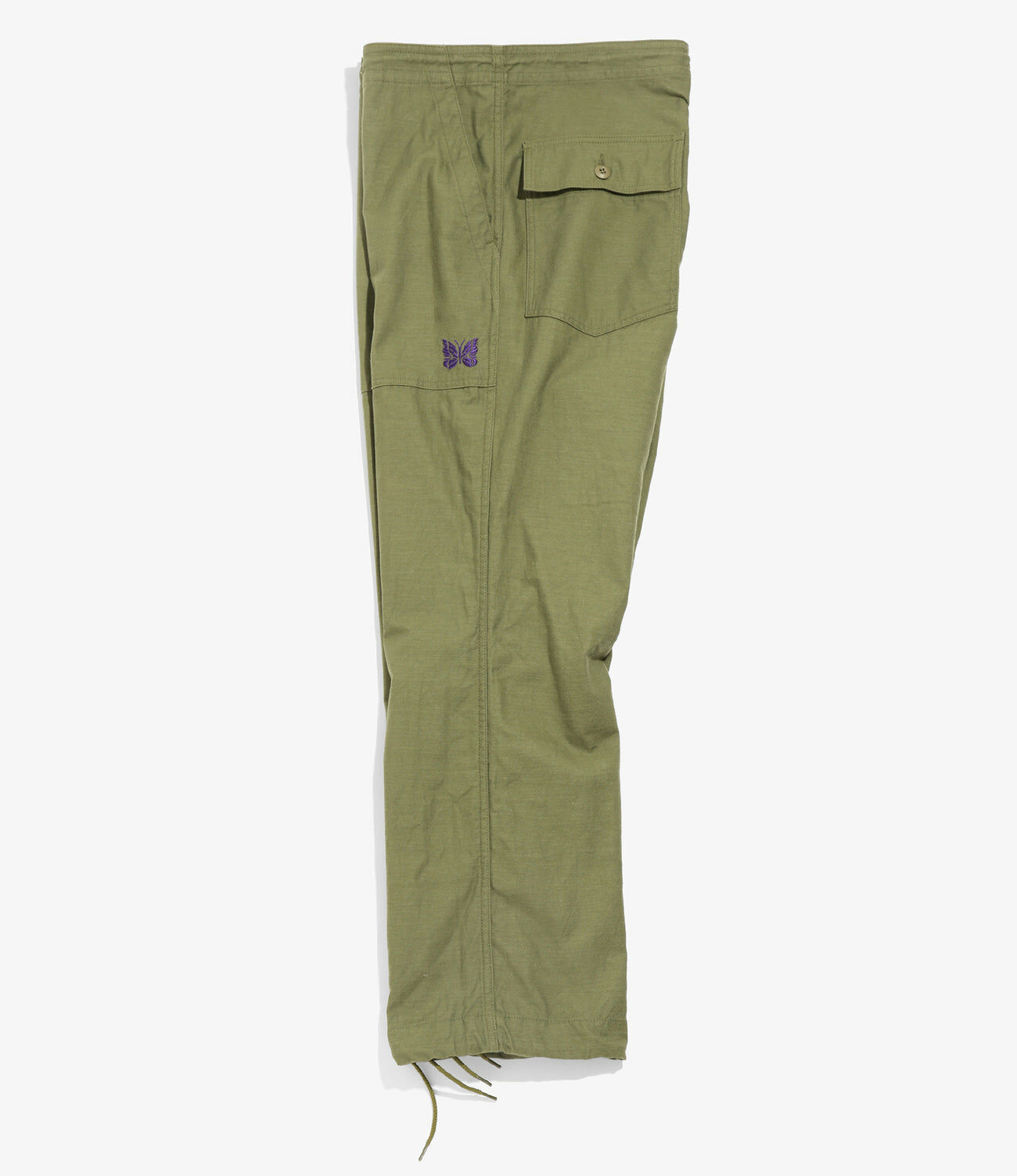 NEEDLES STRING FATIGUE PANT - BACK SATEEN - OLIVE