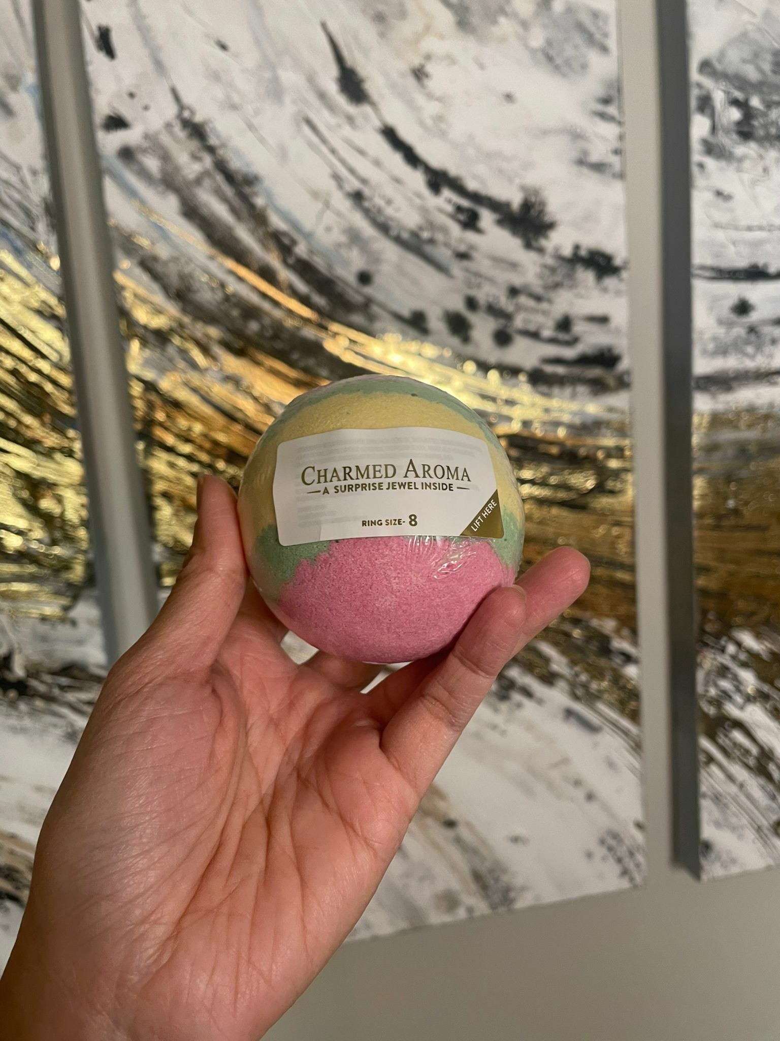 Charmed Aroma Candy bath bomb Ring