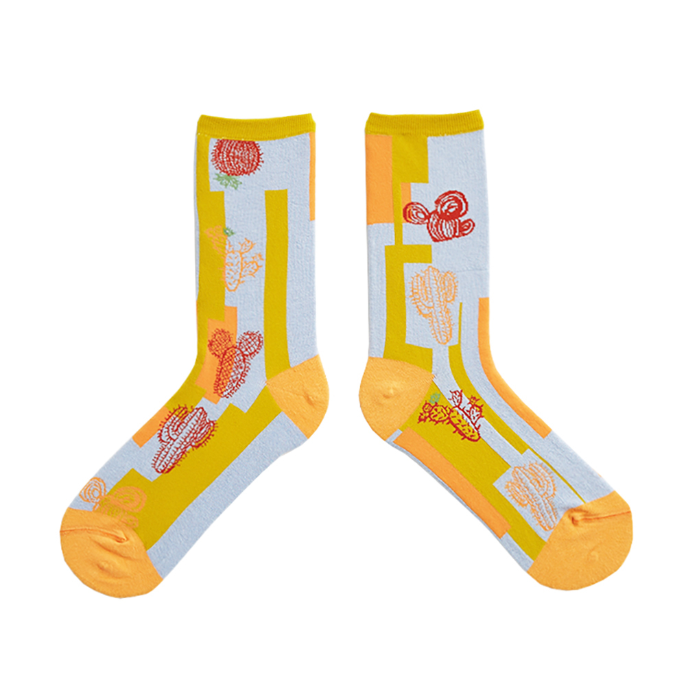 Cactus Party Crew Socks