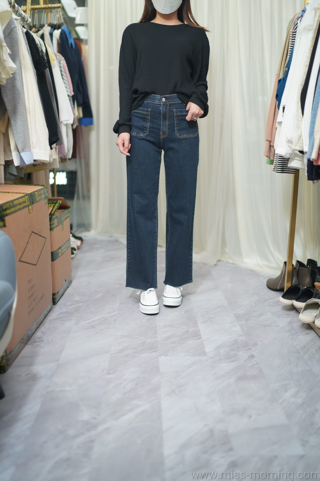 暗皺皺款上衣(13423)