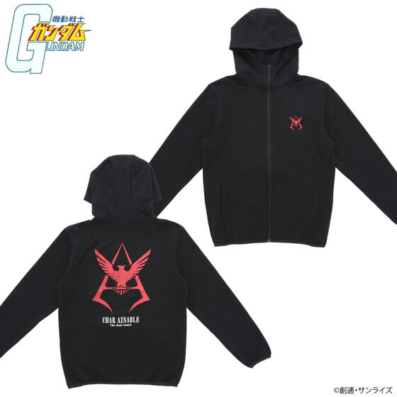Pbandai 預訂 2023/11月 機動戦士ガンダム シャア・アズナブルパーソナルマーク スポーツシリーズ ライトジップパーカー