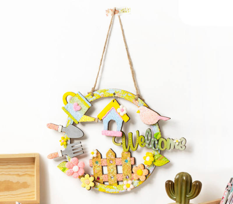 韓國DIY雪花泥黏土裝飾掛件材料包 A5126