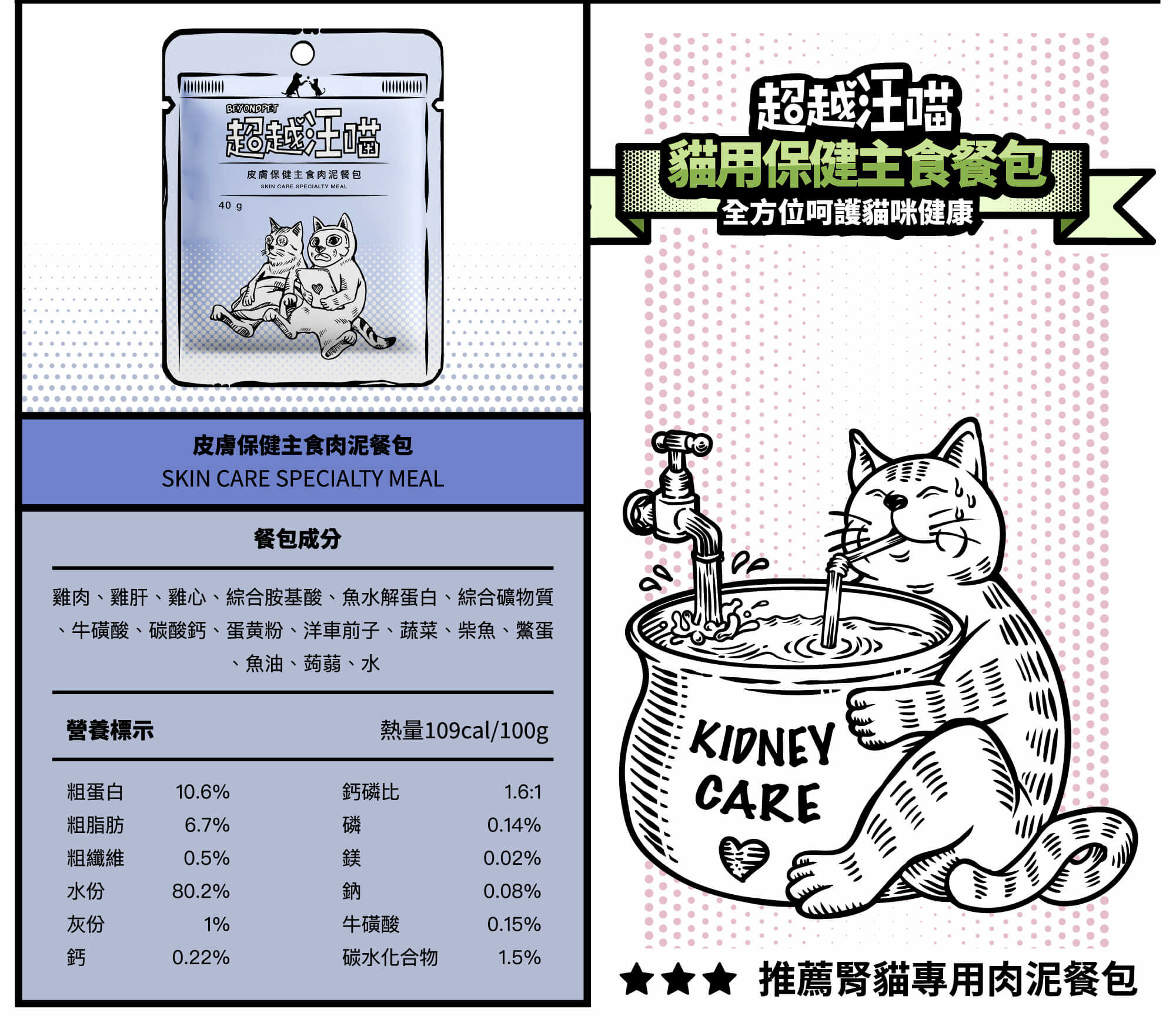 超越汪喵保健主食肉泥餐包