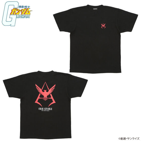 Pbandai 預訂2023/11月 機動戦士ガンダム シャア・アズナブルパーソナルマーク スポーツシリーズ Tシャツ