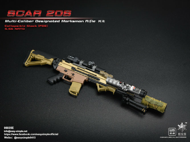 Easy&Simple : 1/6 SCAR 20S Multi Caliber DMR Kit E