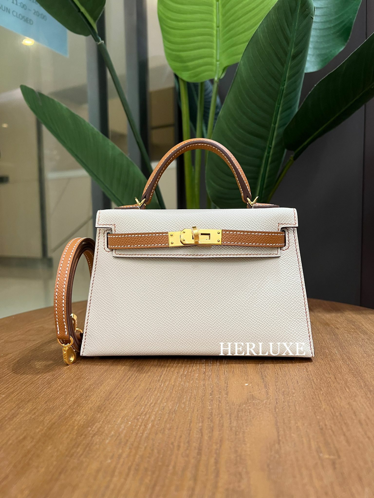 Kelly mini II HSS 10 craie /37 gold cc epsom B