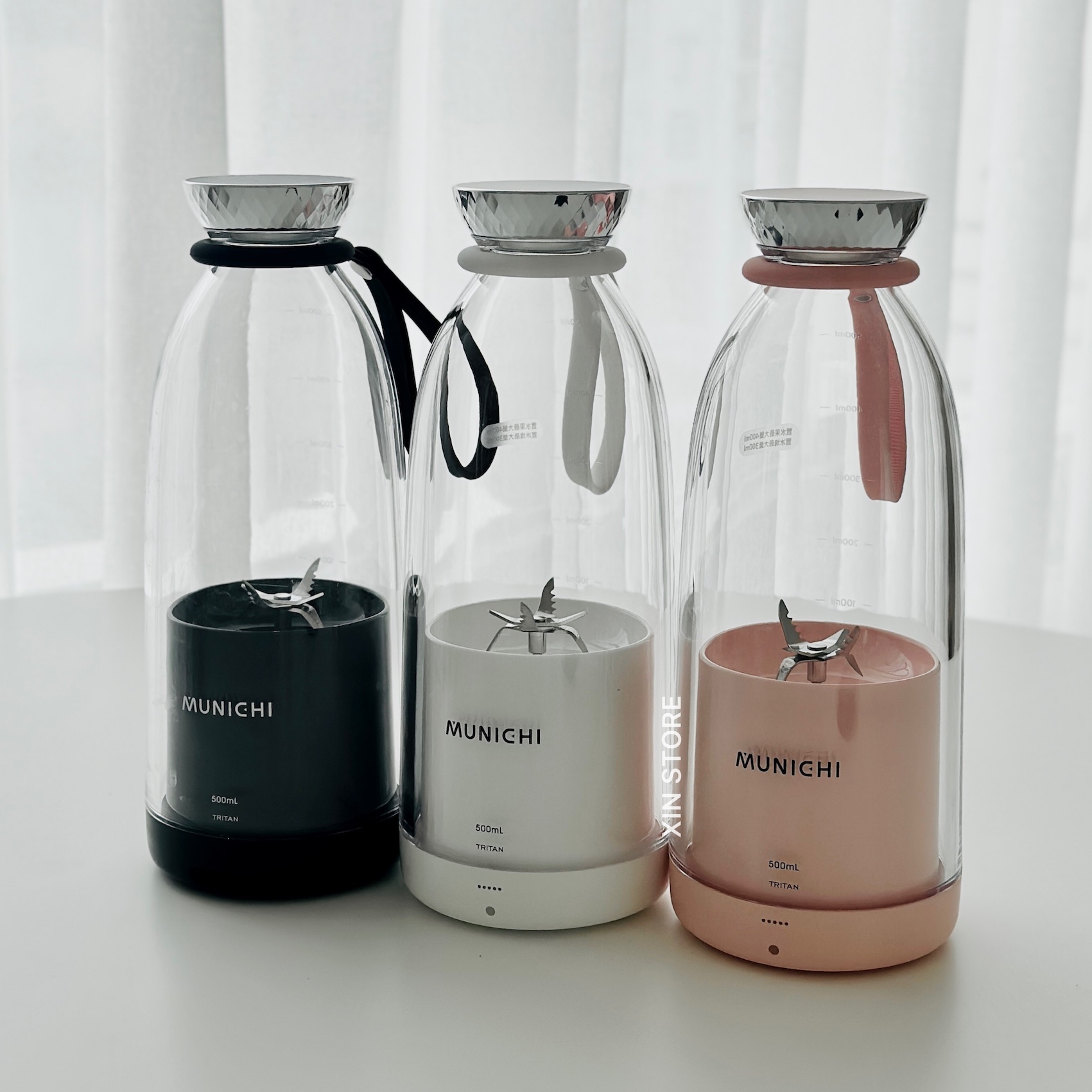 <限時開團!!>Munichi 沐尼黑 輕量隨行果汁杯 電動榨汁機 電動攪拌 調理機 果汁機 榨汁機 三色