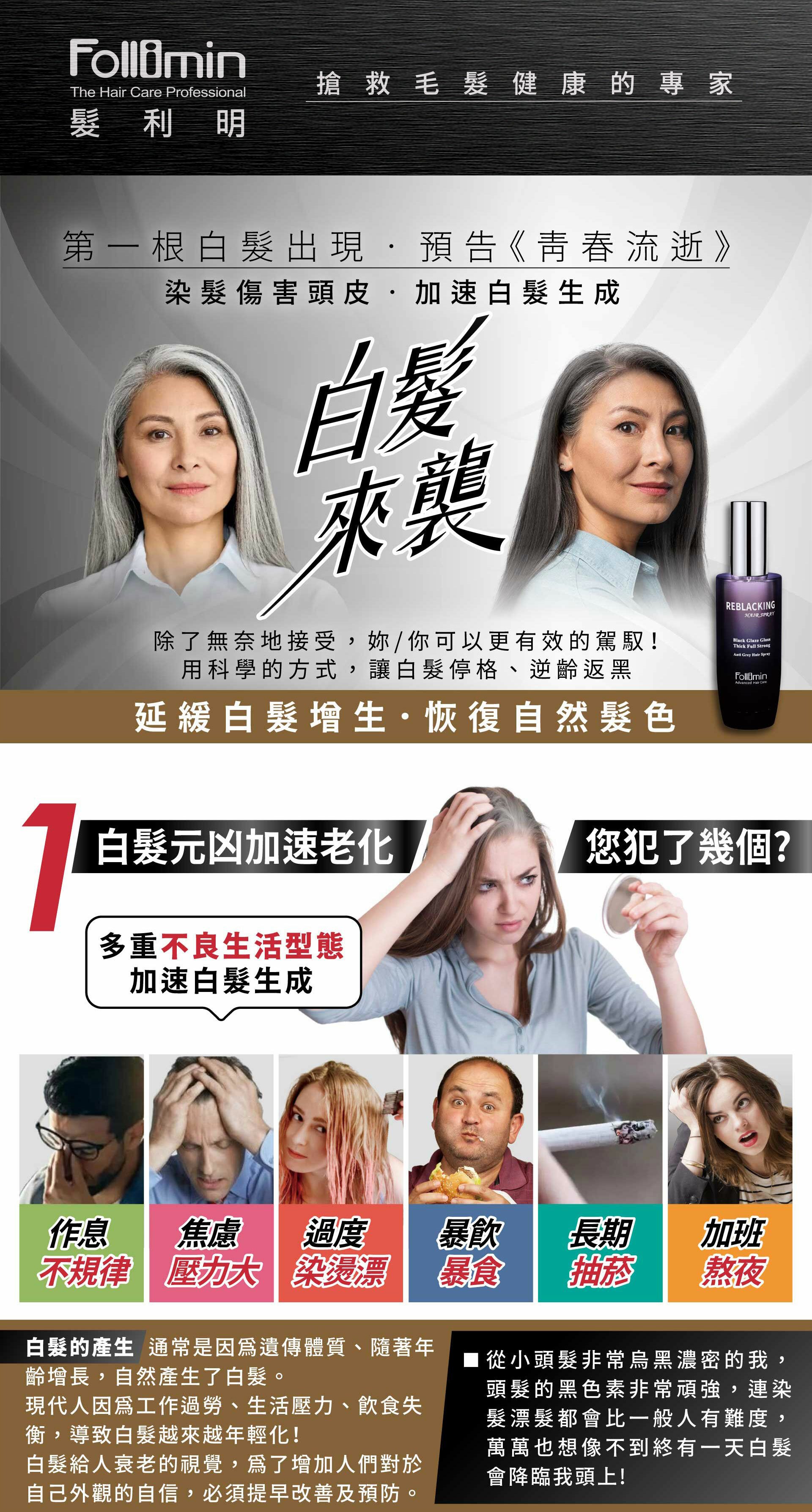 Follimin髮利明黑釉亮髮根賦活噴劑