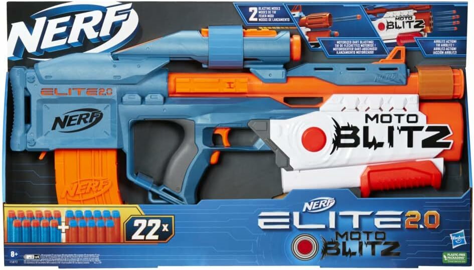《 NERF 樂活打擊 》 NERF 菁英系列 閃電突擊CS 10電子射擊器