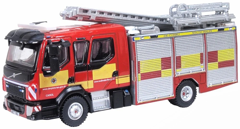 1/76 OXFORD Volvo FL Emergency One Pump Ladder South Wales Fire and Rescue Service (76VEO002)