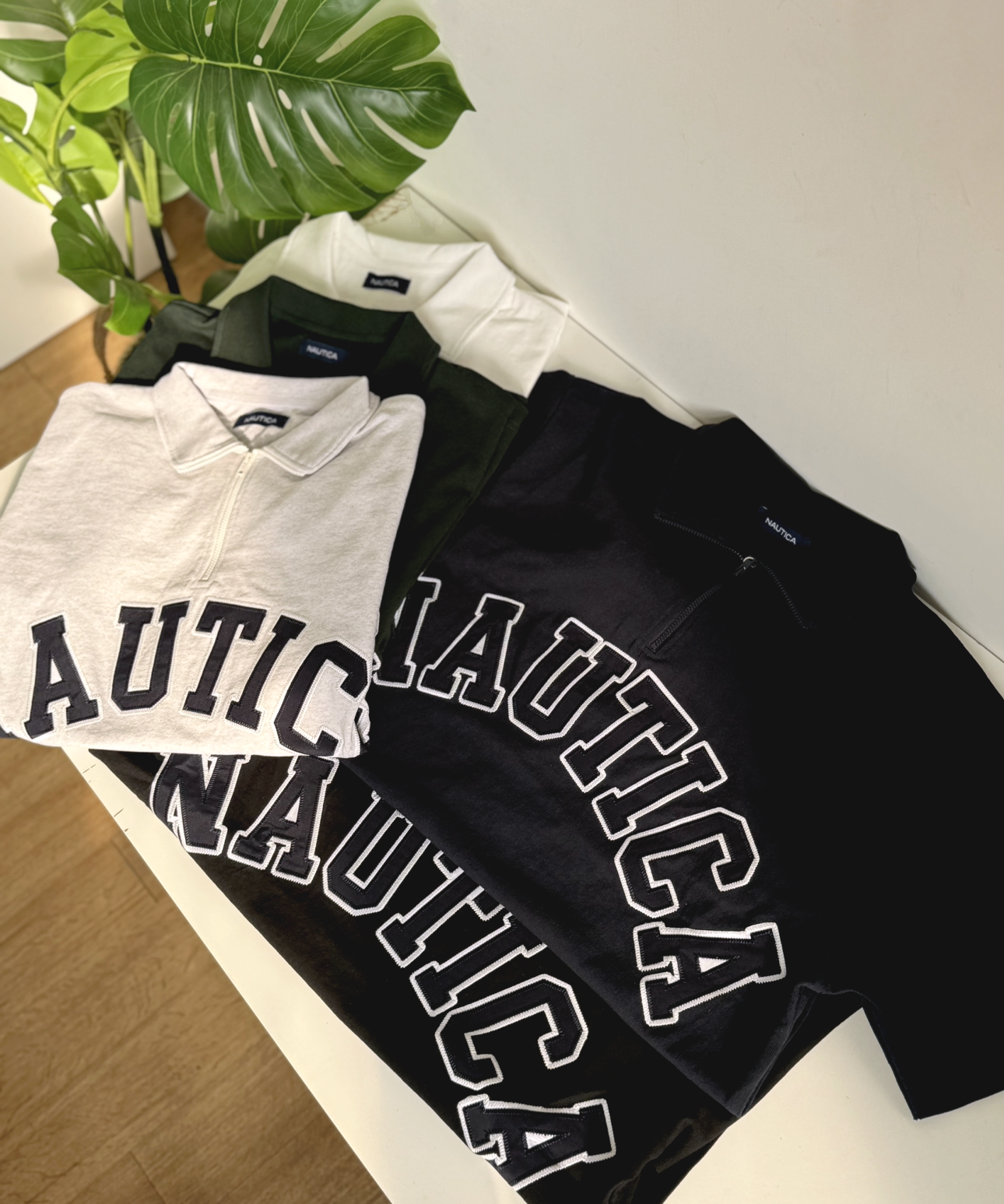 SALE) Nautica Arch Logo Half Zip