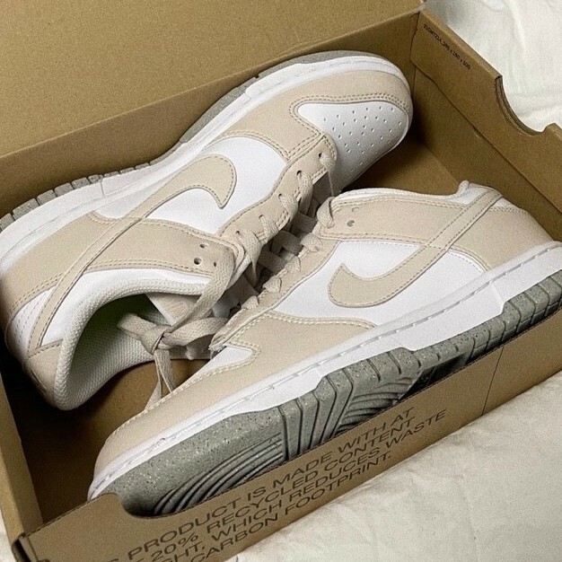 NIKE DUNK LOW 奶茶色 環保材質 回收材質 女鞋 DN1431-100 / 預購