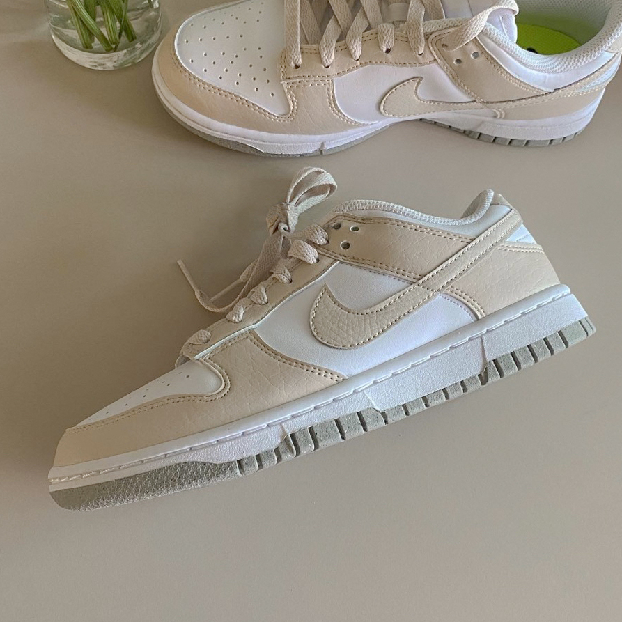 NIKE DUNK LOW 奶茶色 環保材質 回收材質 女鞋 DN1431-100 / 預購