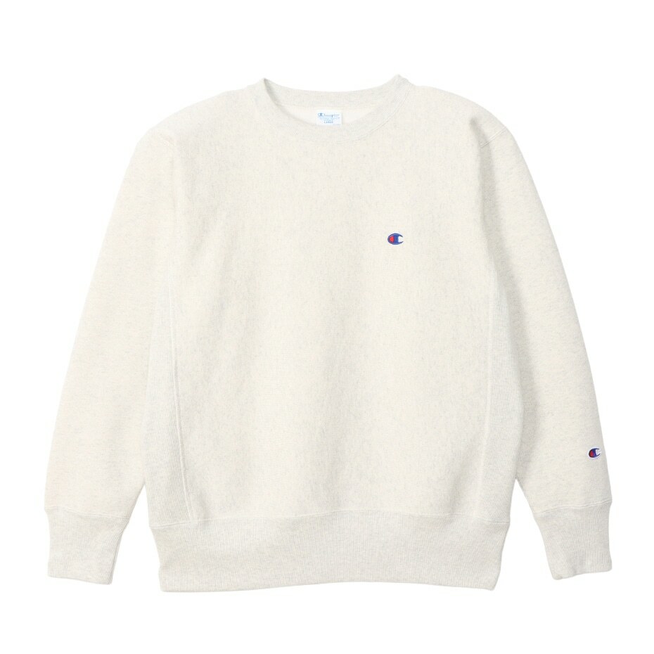 男款-REVERSE WEAVE 11.5oz經典寬版刺繡衛衣-米色（C3-Y033-810）