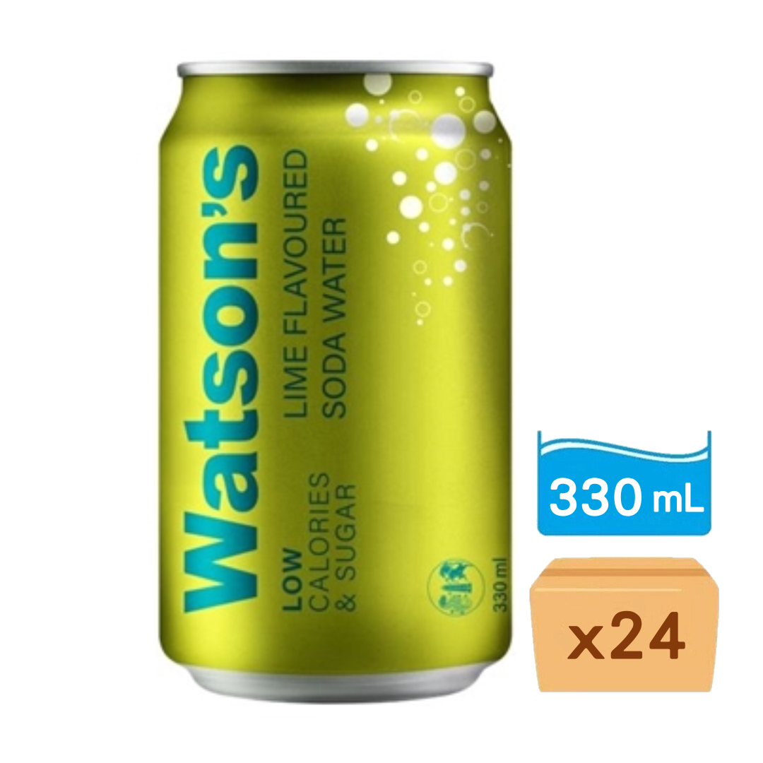 屈臣氏蘇打水-青檸味 330ml x 24罐