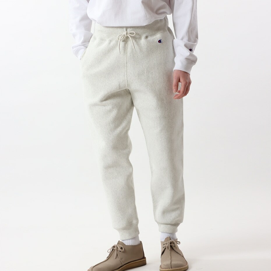 男款-REVERSE WEAVE 11.5oz重磅經典運動棉褲-米色（C3-Q215-810）
