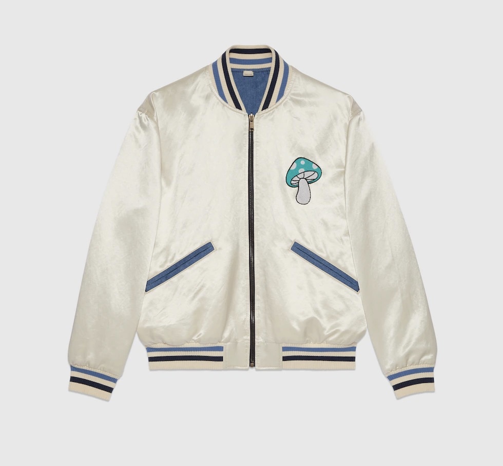 Gucci reversible cotton bomber jacket