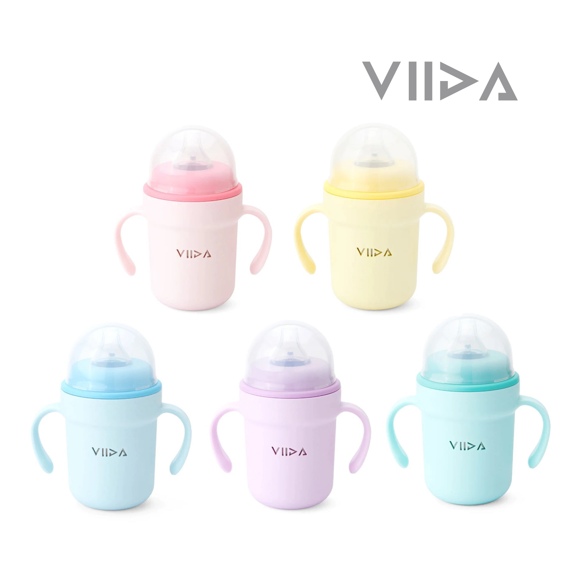 Viida Soufflé Antibacterial Stainless Steel Spout Sippy Cup