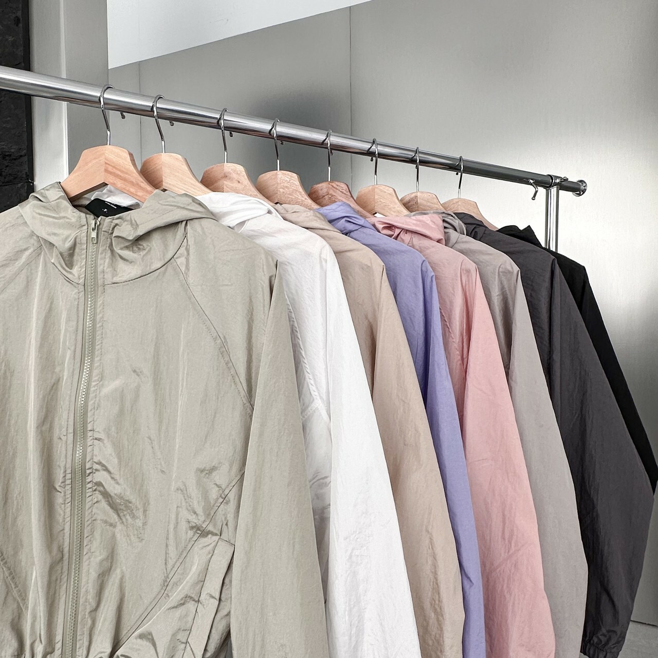 Y2K風格鬆緊拉繩防風外套商品照