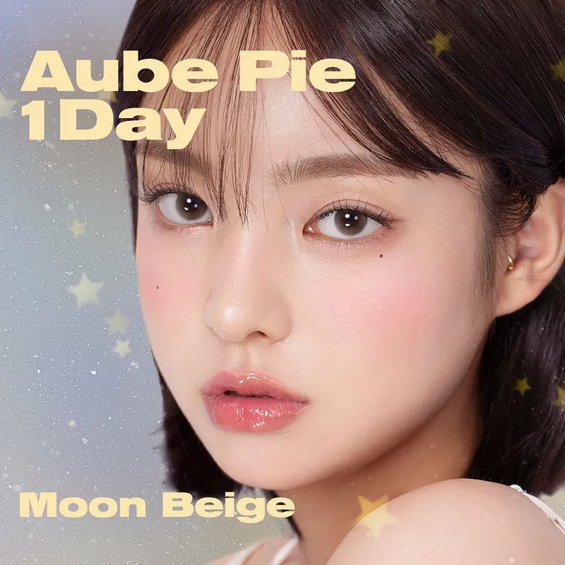 [日拋]CHUU LENS 1 Day Aube Pie 1 Day Moon Beige 月光淺褐 日拋彩妝隱形眼鏡｜每盒10片