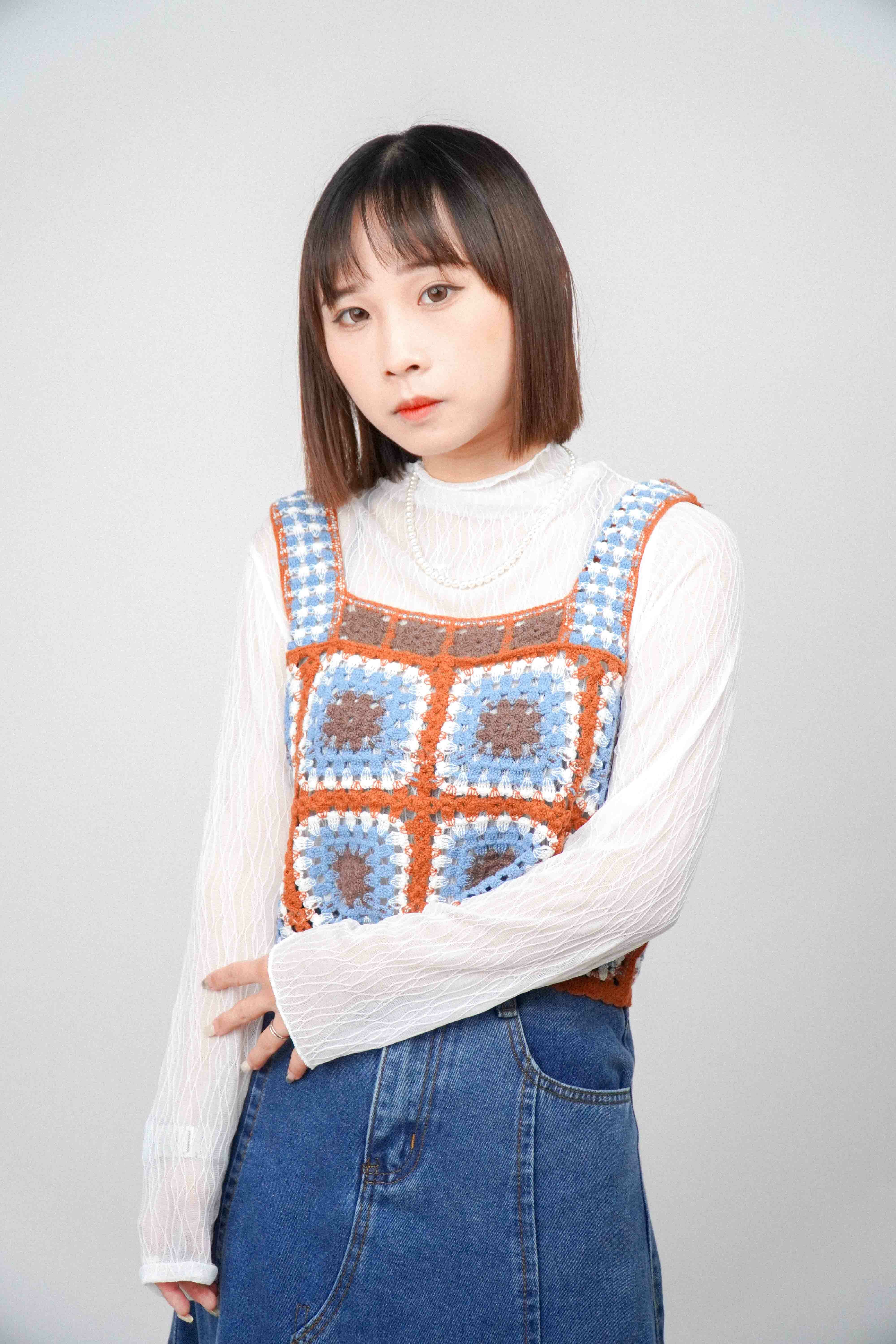 『Always_Good』針織 勾花 簍空 背心